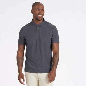 Vuori dark grey men’s polo, excellent used condition